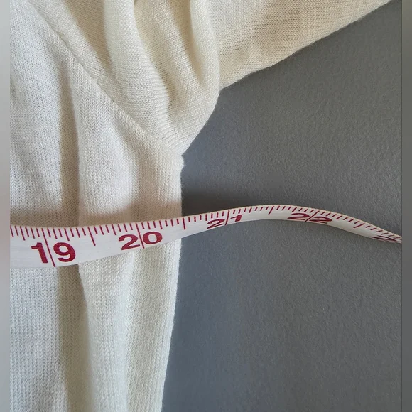 Michael Stars Off White Duster Cardigan Women's Long Sleeve Sweater Size Large - Picture 8 of 11